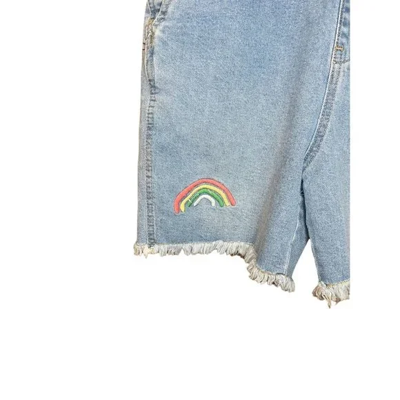 Take Pride Target Embroidered Rainbow Queen Shortalls / Overalls Unisex Sz XXL - Picture 4 of 9
